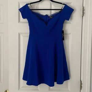 Royal blue semi formal dress
